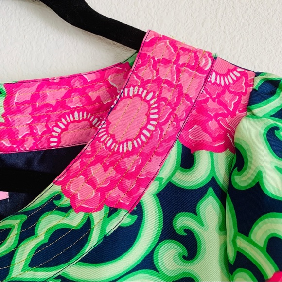 Lilly Pulitzer Floral Scroll Shift Dress - Picture 4 of 5